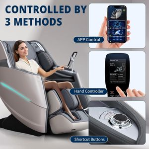 Fauteuil de massage avec détection de santé, technologie Air Walking, fauteuil de massage électrique inclinable pour tout le corps avec gravité zéro - Product Image 6