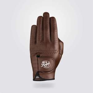 Gants de golf en cuir véritable pour hommes droitiers, équipement sportif blanc Soft Palm, unisexe, logo personnalisable - Product Image 3