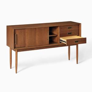 Minimalist <b>Wood</b> <b>Storage</b> <b>Cabinet</b> with Flat Panel Doors Stylish Living Room Sideboard for Home Bedroom and living - Product Image 4