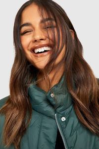 Chaleco de otoño elegante para mujer, detalle de edredón de gran tamaño, chaqueta de carcasa suave, poliéster 100%, ultraligero con relleno de algodón - Product Image 4