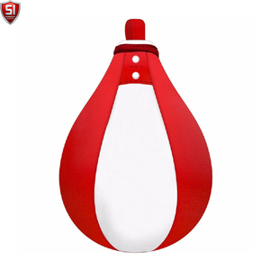 Ballon de vitesse de boxe suspendu en cuir PU, ballon de réflexe de boxe, sac de frappe anti-stress, équipement de boxe - Product Image 1