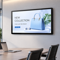 Layar Digital Signage Profesional OEM untuk Dinding, Android 1920x1080, Layar Sentuh Kapasitif, Quad Core, untuk Ruang Rapat
