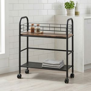 Vente de rangement du vendredi noir eBay vente en gros Taiwan fabricant de meubles articles ménagers DIY MIT 2 niveaux chariot de rangement de service mince - Product Image 1