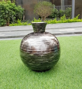 Jarrón de bambú hilado pulido, diseños personalizados de alta calidad para la decoración del hogar y la cocina, decoración de restaurante de boda hecha en Vietnam - Product Image 6