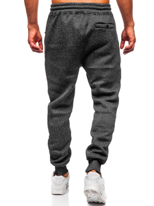 Pantalon de survêtement homme personnalisé OEM en molleton de coton, coupe ajustée, taille élastique, décontracté, vente en gros - Product Image 4