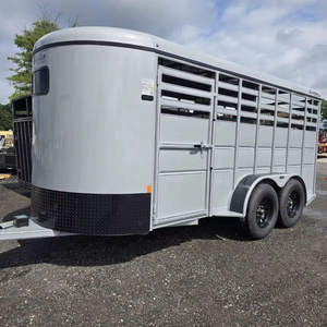 High Quality Hot Selling Goat Livestock <b>Trailer</b> <b>Farm</b> Animal Transport <b>Trailer</b> for Goats Sheep Cattle with Custom Size Design - Product Image 1