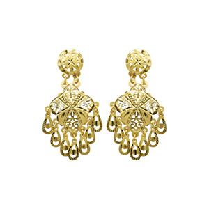 Ensemble de bijoux fantaisie en gros, parure de mariée plaquée or 14K 18K 24K au design turc, colliers longs de style traditionnel de Dubaï - Product Image 4