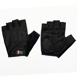 Gants de musculation professionnels noirs solides avec rembourrage amélioré de la paume |   Poignée antidérapante de qualité supérieure pour un équipement de musculation ultime - Product Image 3