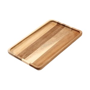 Natural Rectangle Acacia Wooden Serving <b>Tray</b> Natural Organic Shape <b>Dinner</b> Plate Fruit Platter For Hotel Restaurant Wholesale - Product Image 1