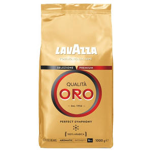 Café en grains Lavazza Oro Gold 1 kg, mélange de café italien de qualité supérieure, arôme riche, goût doux et crème dorée - Product Image 1