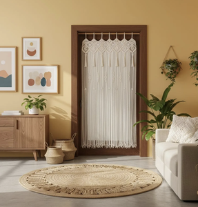 Handmade <b>Macrame</b> <b>Door</b> <b>Curtain</b> Large Wedding Backdrop Wall Hanging <b>Macrame</b> <b>Door</b> <b>Curtain</b> - Product Image 1