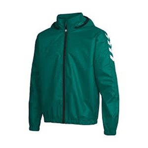 Men's Blue Hooded <b>Racer</b> <b>Jacket</b> Solid Color Zipper Closure Windproof Polyester Sporty Autumn Wear - Product Image 5