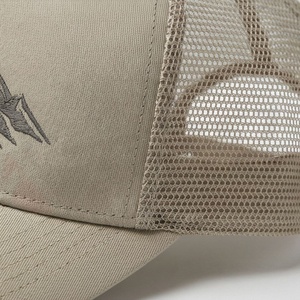 หมวกแก๊ปสีเบจ ตาข่ายด้านหลัง ลายภูเขา พิมพ์ลายกราฟิก เหมาะสำหรับวิ่งในฤดูร้อน ดีไซน์โดดเด่นสำหรับผู้ชาย ของตกแต่งแฟชั่นระดับพรีเมียม - Product Image 5