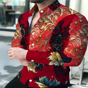 T-shirt pour homme en sublimation, tricoté, respirant, manches courtes, qualité professionnelle, imprimé floral 3D, décontracté, personnalisable, 100% - Product Image 6