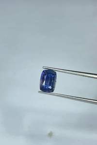 ไพลินสีน้ำเงินธรรมชาติ, ไพลินสีน้ำเงินทรงคุชชั่นจากเหมืองซีลอน, ไพลินสีน้ำเงินจากศรีลังกา, ขนาด 6.60x4.60 มม. - Product Image 4