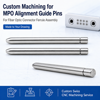 Goupille de guidage MPO pour l'assemblage de connecteurs à ferrule de fibre optique – Service de fabrication CNC suisse sur mesure