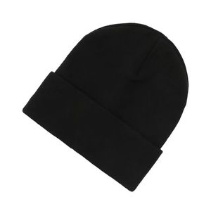 Vente directe usine, faible MOQ, bonnets d'hiver personnalisables avec logo, couleur unie, classiques, tricotés - Product Image 5