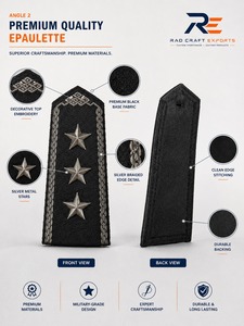 Epaulettes de Uniforme Premium con Construcción Duradera, Costuras Impecables y Estilo Profesional Elegante - Product Image 5