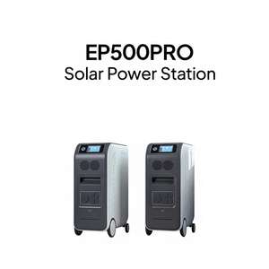 Estación de Energía Solar EP500Pro, Batería de Respaldo LiFePO4 de 5100Wh, Tomas de Corriente de 3000W, Salida de 6000W a 24V, Generador Solar de 2400W, Entrada de 120V - Product Image 3