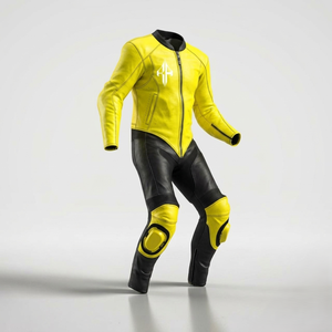 Combinaison de moto en cuir véritable de style actuel, personnalisée, de qualité supérieure, pour homme, conçue pour la course et l'hiver - Product Image 6