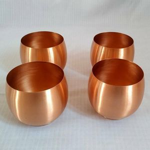 Premium Copper Drinking Tumblers Handmade Hammered <b>Water</b> Glass Set Pure Copper Cups for Home Hotel Restaurant Wholesale Export - Product Image 1