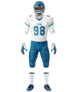 Uniforme de football américain de haute qualité à prix raisonnable, unisexe, confortable, léger, imprimé sur le devant, séchage rapide, 100% polyester - Product Image 4