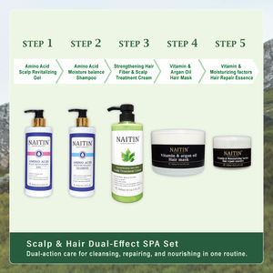 NAITIN Hair Care Series Scalp & Hair SPA Foam <b>Shampoo</b> & Conditioner Treatment with Herbal Ingredients for Deep Nourishing Care - Product Image 2