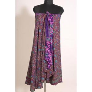 Falda Cruzada de Seda con Estampado Floral Vintage Elegante para Mujer, Hecha a Mano y Personalizada - Product Image 4