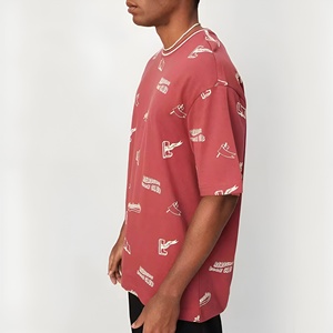 Camiseta de trabajo personalizada para hombre, oversize, 100% algodón, tela gruesa, con empalmes, 260 g/m², DTG, estilo casual urbano, lavado desgastado, camiseta lisa - Product Image 5