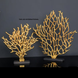 Glamour <b>Gold</b> Look Abstract <b>Sculpture</b> Aluminum Metal Modern Home Tabletop Style <b>Sculpture</b> for Office Look Great - Product Image 1