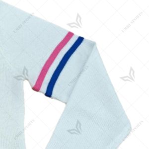 เสื้อคาร์ดิแกนลายทางสีขาวล้วนติดกระดุม ปี 2026 แบบสั่งทำพิเศษ สไตล์กรีก แจ็คแอนด์จิล 1938 ของชมรมอเมริกัน พร้อมโลโก้เชนีล - Product Image 5