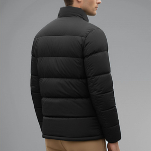 OEM Custom <b>Men</b> Plus Size <b>Winter</b> Quilted <b>Jacket</b> <b>Waterproof</b> Windbreaker Zipper Hoodie Embroidered Casual Snow Wear puffer hiking - Product Image 2