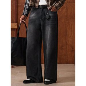 Jean ample en denim noir effet barbe de renard pour homme, tendance moderne, écologique, respirant, léger, taille 28-42, élégant, vintage, mignon - Product Image 6