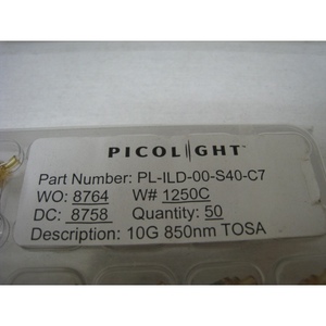 50 ชิ้นใหม่ Picolight PL-1LD-00-S40-C7, 10G, 850nm, TOSA - อุปกรณ์และชิ้นส่วนเซมิคอนดักเตอร์ระดับโลกที่เชื่อถือได้ที่ - Product Image 3