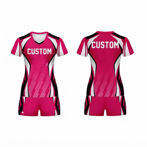 Custom Unisex <b>Volleyball</b> Jersey <b>Set</b> Sublimated V-Neck Sleeveless Moisture-Wicking Fitted Eco-Friendly All Seasons Adult Apparel - Product Image 3