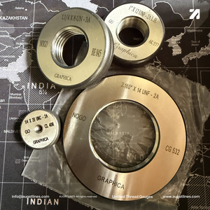 Jauge annulaire unifiée ANSI 2B UN/UNC/UNEF GO/NOGO, diamètres nominaux 1.7/16", 1.1/2", 1.9/16", 1.5/8', 1.3/4", 1.7/8" - Product Image 5