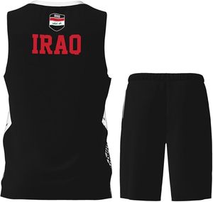 Uniforme de Baloncesto con Diseño de la Bandera de Irak para Hombres Adultos, Conjunto Deportivo de Entrenamiento - Product Image 3