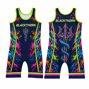 Traje de Lucha Libre para Hombre, 100% Spandex Poliéster, 300g, Corte Ajustado, Logotipo Personalizado, Tallas Disponibles, Uniforme de Powerlifting - Product Image 5