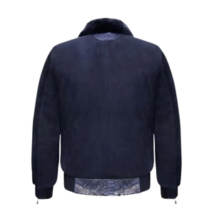2026 Custom Embroidery Logo Leather Motorcycle Cargo Pocket Bomber Leather <b>Jacket</b> for <b>Mens</b> - Product Image 6