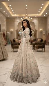 Pakistani Women Awesome Bridal <b>Lehnga</b> Choli Dress Crafted with Heart for Beautiful Princess Heavy Embroidered Work 2026 - Product Image 2