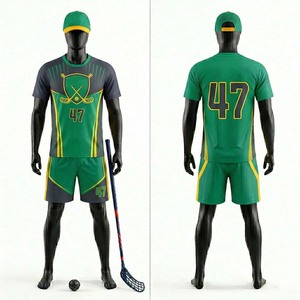 Ensemble de maillots de floorball personnalisés par sublimation, séchage rapide, respirant, kit de floorball OEM, fabricant de kits de floorball pour équipes, kits Five-B - Product Image 3