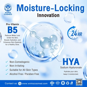 Crema Facial Hidratante de Marca Privada OEM ODM con Pro-Vitamina B5 y Ácido Hialurónico, Hidratación 24H - Product Image 4