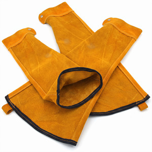 JNM SAFETY JNM-8061 Mangas de Cuero de Seguridad para Soldador con Certificación ISO ANSI/ISEA Nivel de Corte 2, Resistentes al Calor y a Desgarros, con Orificio para el Pulgar - Product Image 2