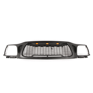 Griglia Anteriore Nero Opaco con Luci LED Ambra per Tacoma 2001-2004, Luci Decorative per Auto - Product Image 4