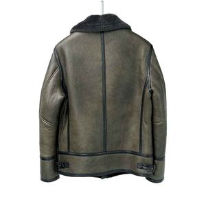 Veste bomber en fourrure de mouton naturelle douce vintage d'hiver de nouvelle arrivée de qualité supérieure à prix avantageux - Product Image 3