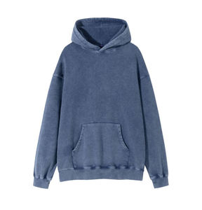 Sweat à capuche délavé coupe classique avec cordon de serrage pour un style urbain quotidien - Product Image 4