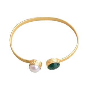 Pulsera Ajustable de Latón Mate, Joyería Minimalista Hecha a Mano, Unisex, Venta al por Mayor, Exportación a Granel - Product Image 4