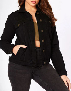 Women's Classic <b>Denim</b> <b>Jacket</b> Custom Casual Cotton Jean <b>Jacket</b> OEM ODM Manufacturing Service Wholesale Production - Product Image 3