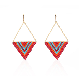 Pendientes de Moda con Borlas de Cuentas Miyuki Hechas a Mano al por Mayor para Mujer por MD HANDICRAFTS - Product Image 2