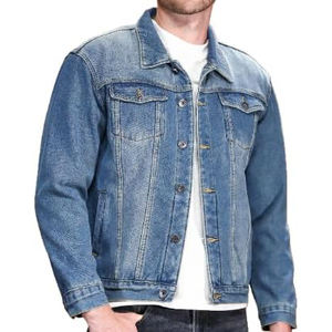 Veste en jean décontractée brodée vintage de haute qualité pour hommes - Product Image 4